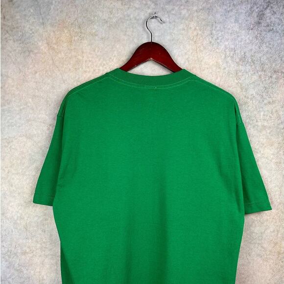 Vintage Y2K DC Comics Green Lantern Graphic T Shirt Mens L Green Big Logo BNWT - Picture 8 of 8